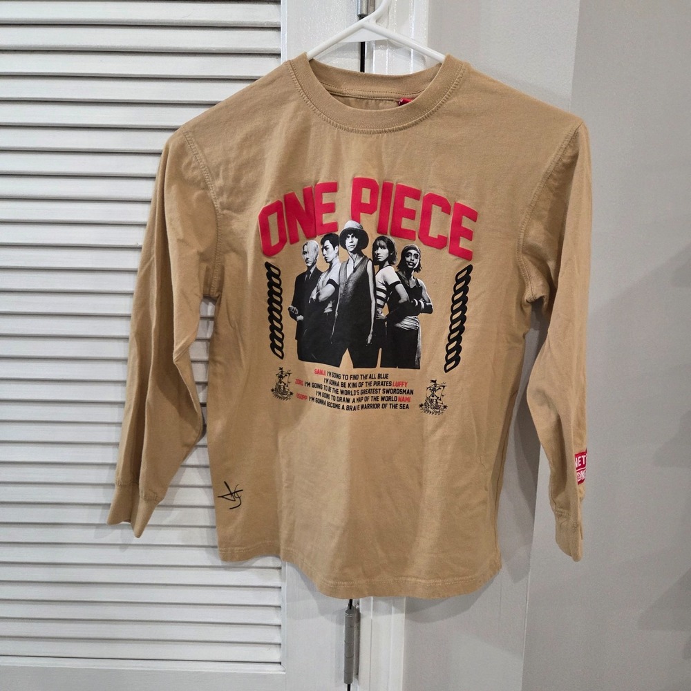 Boys One Piece Zara Netflix Long-Sleeve Graphic T-Shirt Size 7-8